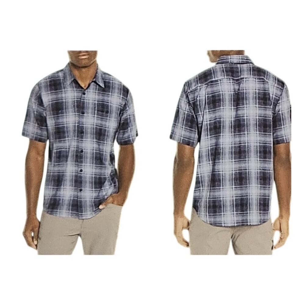 Orvis Short Sleeve Tech UPF 30 Moisture Wicking Quick Dry Blue Shirt Medium NWT
